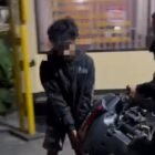 Terduga pelaku saat digelandang ke Mapolres Pacitan